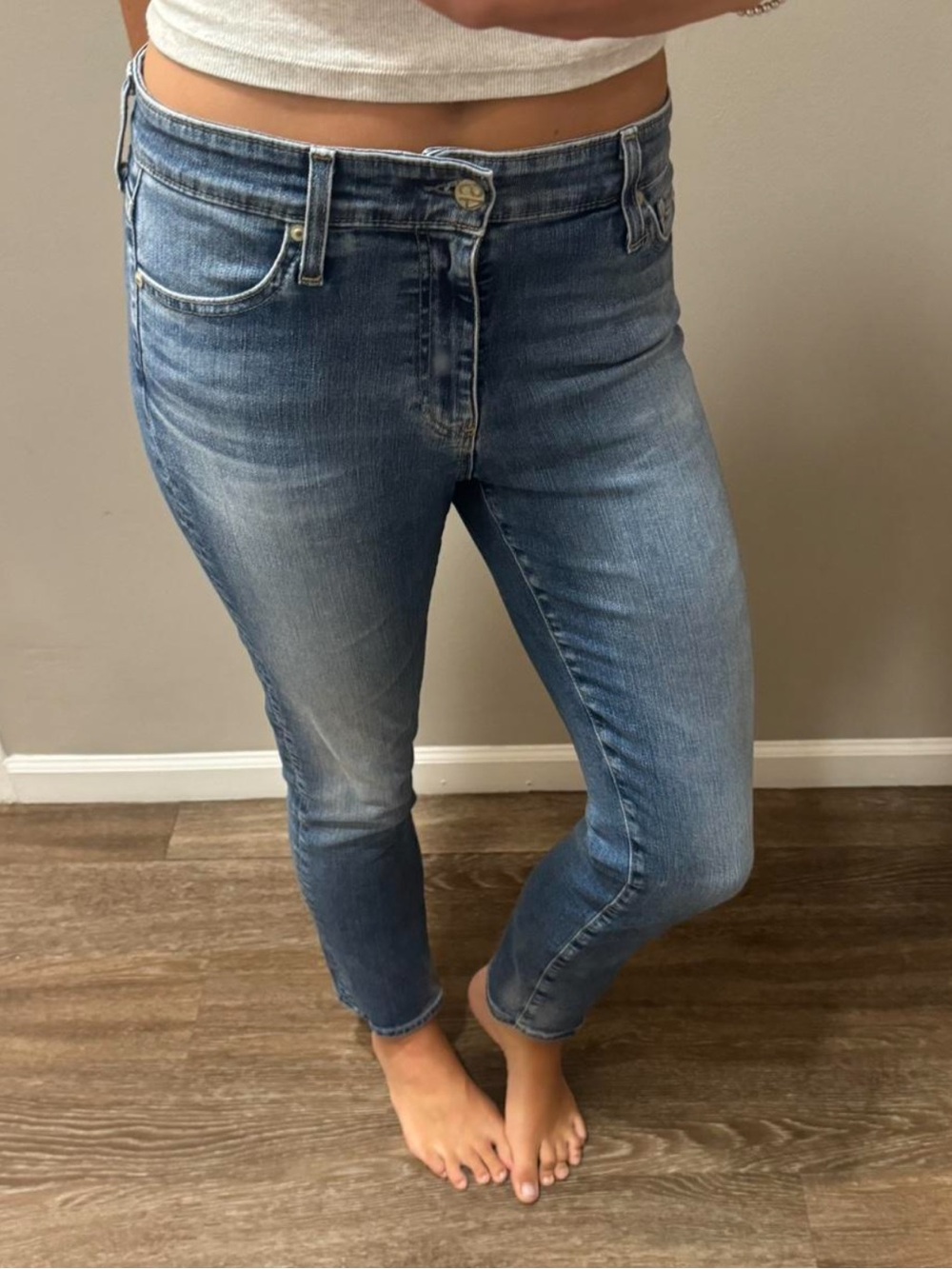 AG Denim Mari Slim Straight Jeans
